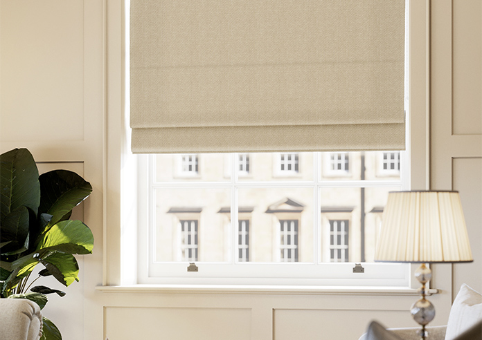 Laguna Weave, Canvas Beige - Roman Blind - Image 5